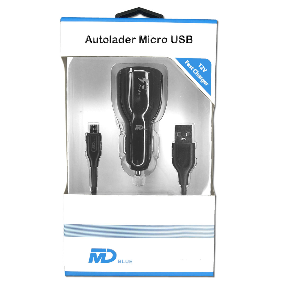 mdblue-auto-lader-duo-usb-met-kabel-zwart-voorkant