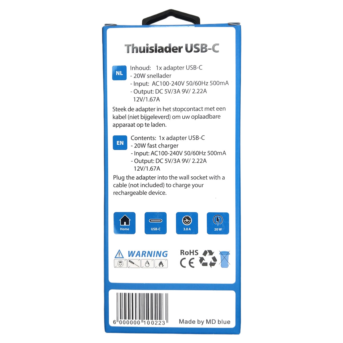 mdblue-thuis-lader-usb-c-wit-achterkant